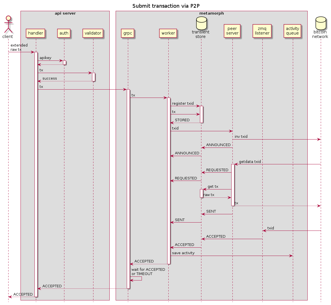 Extended transaction format. Typical flow.